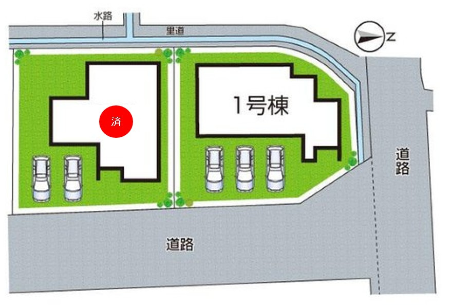姫路市御立中　第4期　新築一戸建ての区画図|全２区画