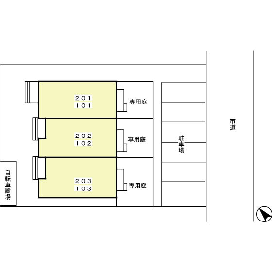 サンモール南野の区画図