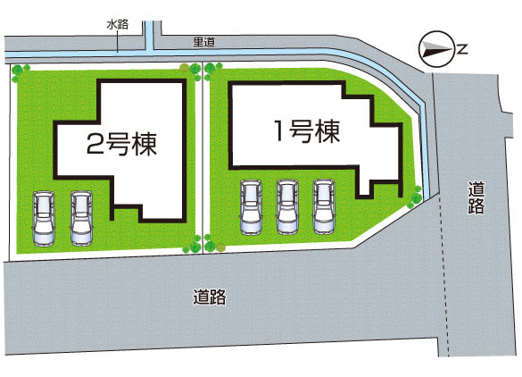 姫路市御立中　第4期　新築一戸建ての区画図|全２区画