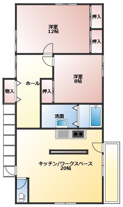 熱田町貸事務所の間取り