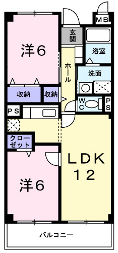 ささお弐番館の間取り