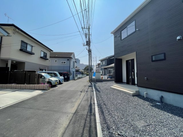 新築戸建・新築建売　桐生市広沢町2丁目【制震+耐震】桜木小・桜木中の前面道路含む現地写真