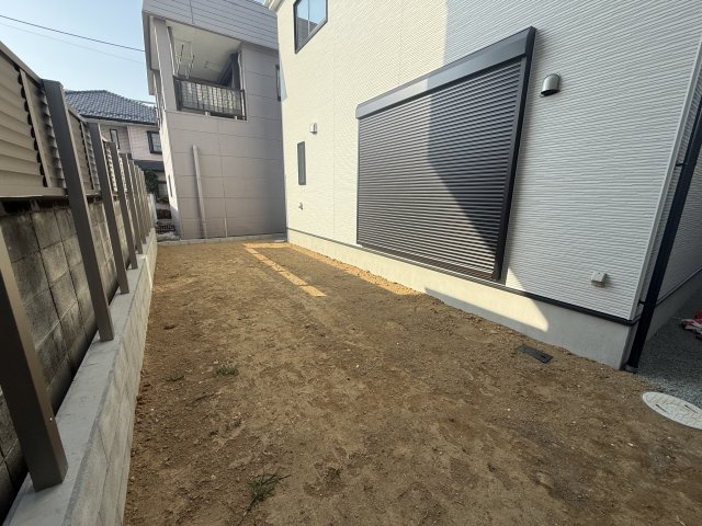 K-BOX　前橋市南町１期　１号棟　新築住宅の庭|南庭も広々しています。家庭菜園も楽しめますよ！
