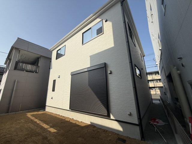 K-BOX　前橋市南町１期　１号棟　新築住宅の外観パース|南面からの外観です。
ホワイトを基調としたシンプルな外観です。