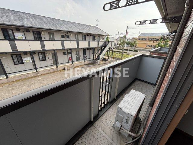 リベリュール富の原 Ⅱ棟のバルコニー