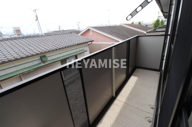 リベリュール富の原Ⅲ棟のバルコニー