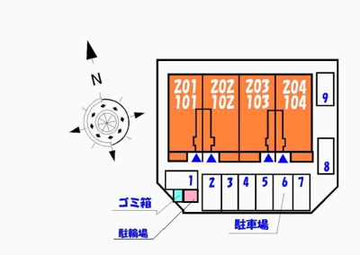 【区画図】 | メゾン　ド　アヴェニールD