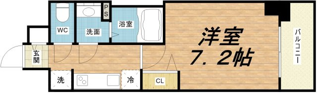 【間取り】 | プレサンス大国町ラヴェニール