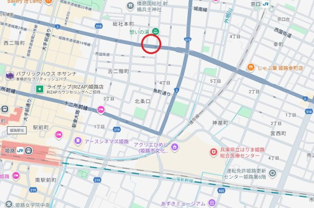 ネオグランデ坂田町姫路駅北　　JR「姫路駅」徒歩14分の地図