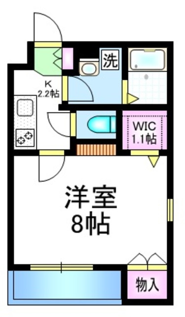 プランドール　西棟の間取り|角部屋です