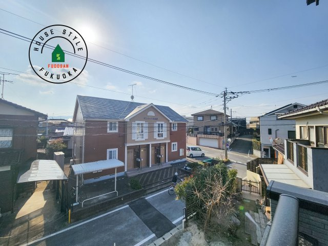 春日市須玖南3丁目第1-2棟（1号棟）の展望|窓から緑が見える物件も魅力的です。