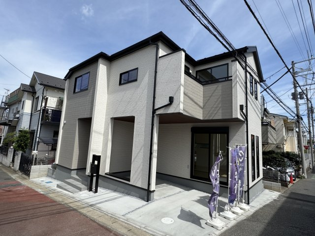 柏市十余二新築戸建の外観|完成済み内覧可能です！！