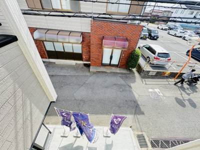 【展望】 | 柏市十余二新築戸建 | バルコニーより道路側眺望・南道路で日当たり良好♪