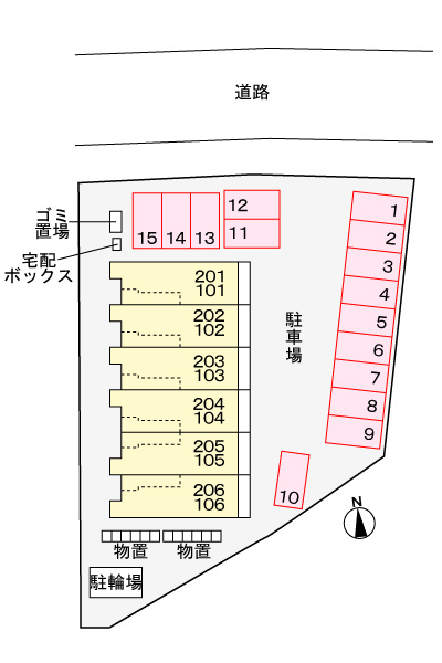 サンフローラ・グレースの駐車場|駐車場