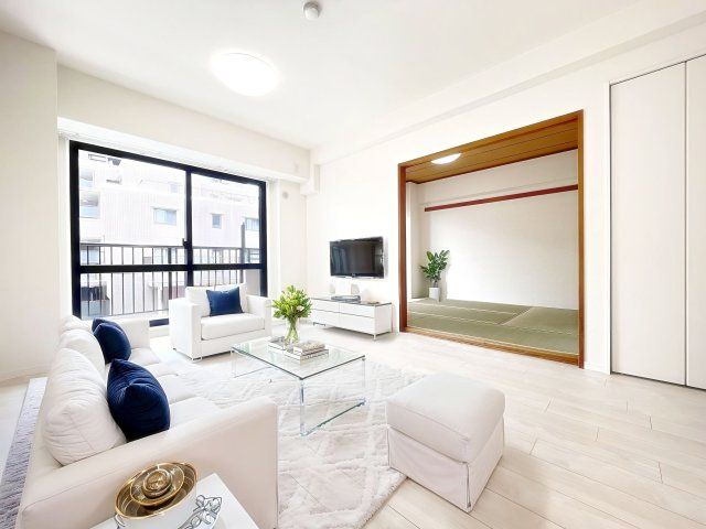 モア・ステージ竹の塚の居間・リビング