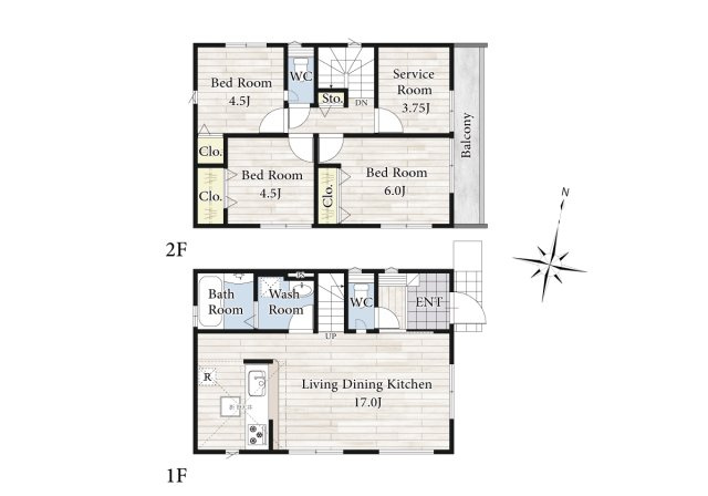 【間取り】 | リビングの大きな開口部は陽当たりの確保だけでなく、まとめ買いで大量のお買い物をした際や家具など大きな物を購入した際に便利です。