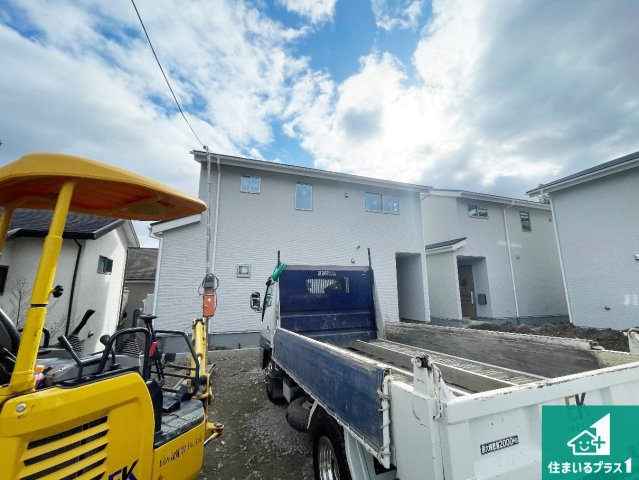 京都市西京区山田北ノ町　第1期　新築一戸建ての外観|現在の進捗状況です！順調に作業進行中、完成が待ち遠しいです！詳細の間取り等、お気軽にお問い合わせください！