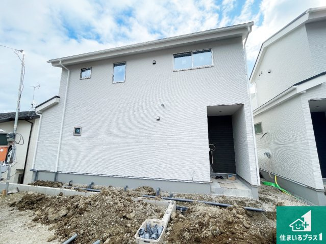 京都市西京区山田北ノ町　第1期　新築一戸建ての外観|周辺は落ち着いた街並みの住宅地！子育てがしやすい住環境です！まだ未完成ですが、現地でしかわからない事もございます。是非一度ご覧ください。