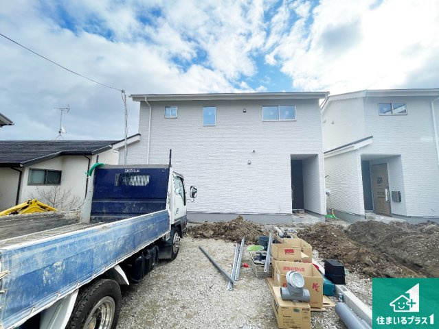 京都市西京区山田北ノ町　第1期　新築一戸建ての外観|現在の進捗状況です！順調に作業進行中、完成が待ち遠しいです！詳細の間取り等、お気軽にお問い合わせください！