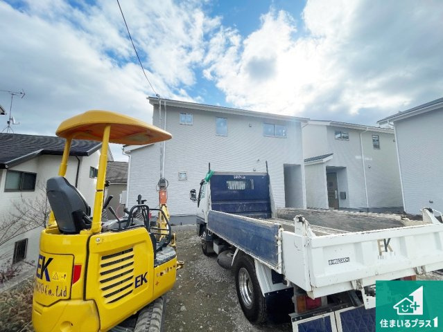 京都市西京区山田北ノ町　第1期　新築一戸建ての外観|現在の進捗状況です！順調に作業進行中、完成が待ち遠しいです！詳細の間取り等、お気軽にお問い合わせください！