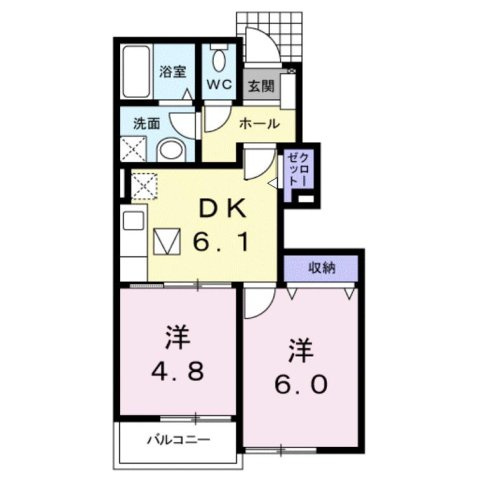 ハイドランジア　２番館の間取り