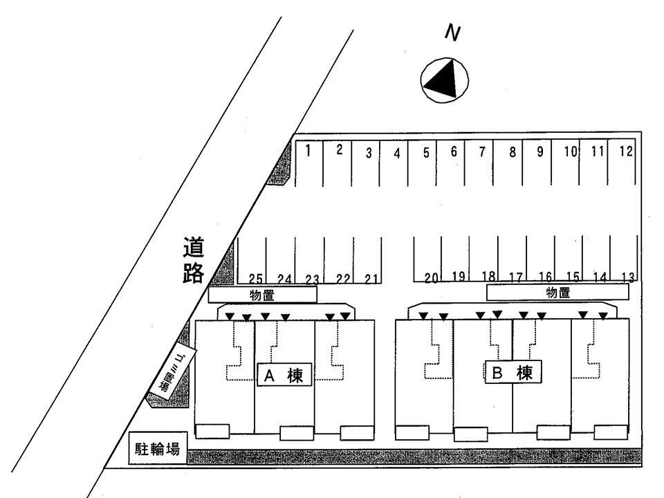 ハイドランジア　２番館の区画図