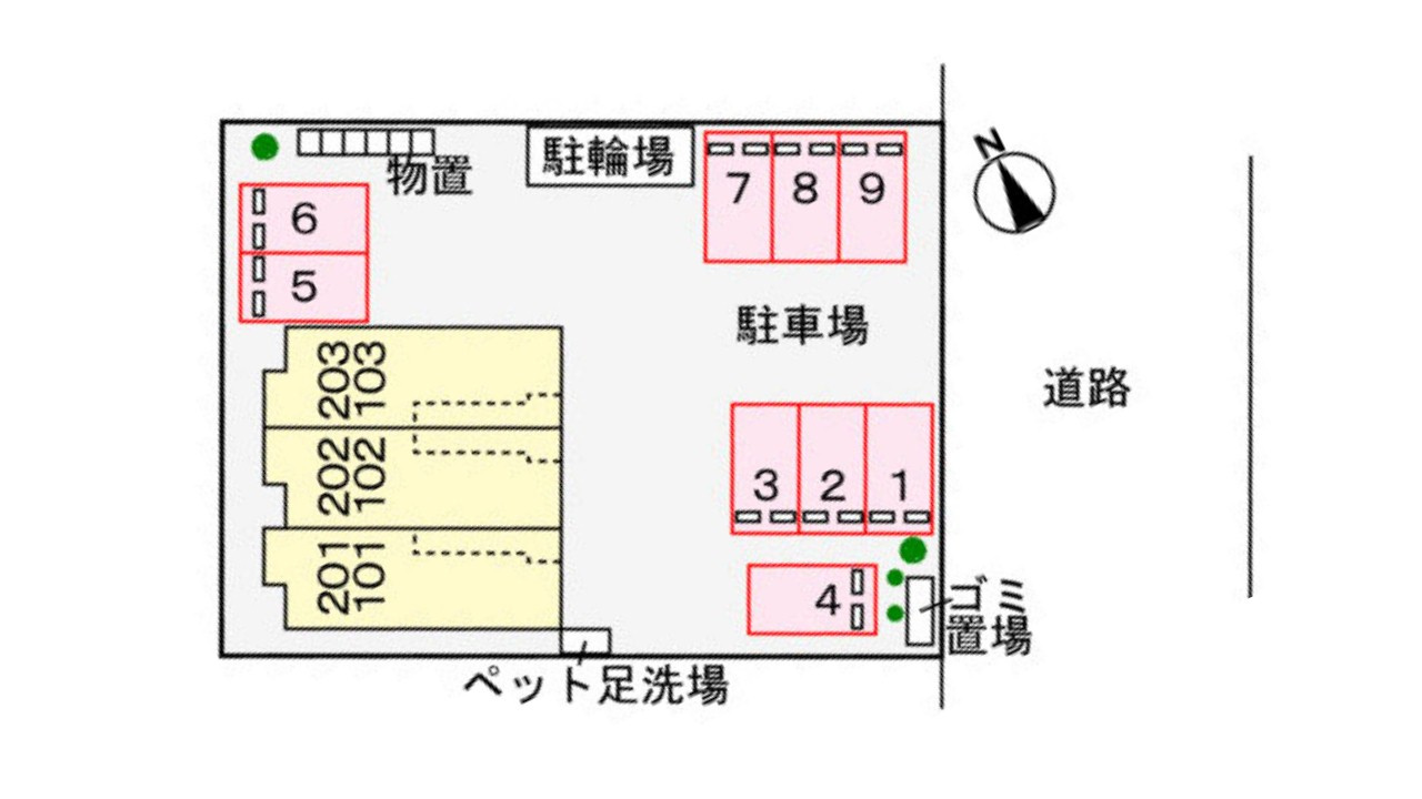 エレガントヴィエⅧの区画図