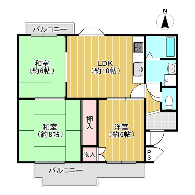 【価格改定】エクセル渋川の間取り|人気の3LDK！全室6帖以上!(^^)!
LDKからは全てのお部屋に動線があり、使いやすい間取りとなっております(^^)/