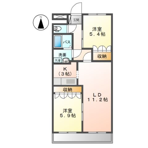 【間取り】 | ローズマリーⅠ