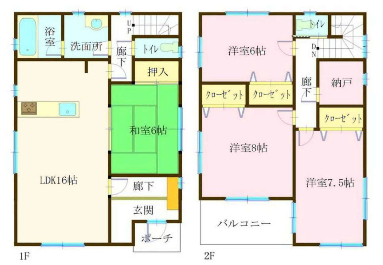 【中古戸建】前橋市国領町の間取り|■間取り図｜敷地面積：153.98（約46.57坪）　建物面積：105.3（約31.85坪）