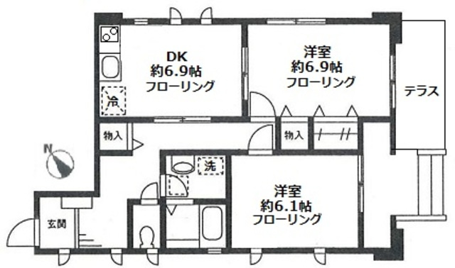 カーサベルデ加賀原の間取り