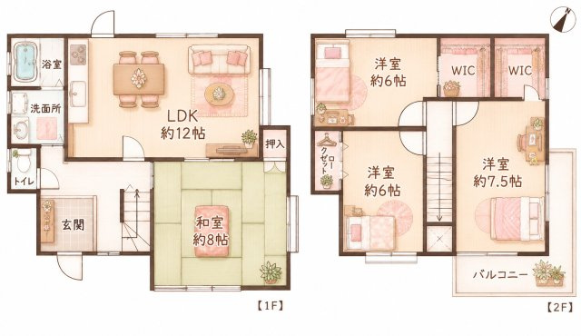 招提南町2丁目　中古一戸建ての間取り|間取り図はいかがですか？ご希望を叶える間取りですか？リビングの広さは？水回りの位置は？カウンターキッチン？など色々な情報が集約されています。弊社ではリフォームなどのご相談も承っております。