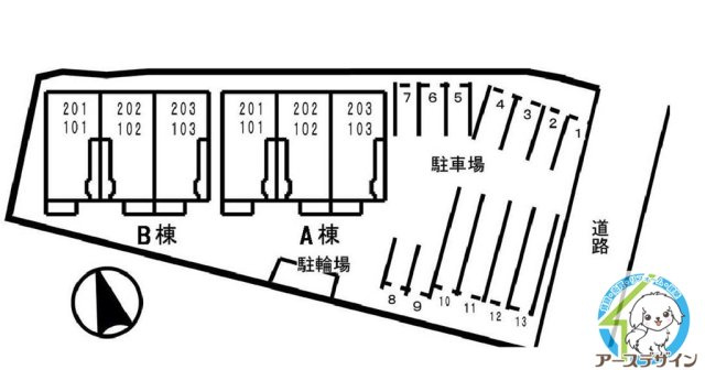 コンソラーレBの駐車場|※パース写真