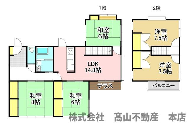 自由ケ丘南・N邸の間取り