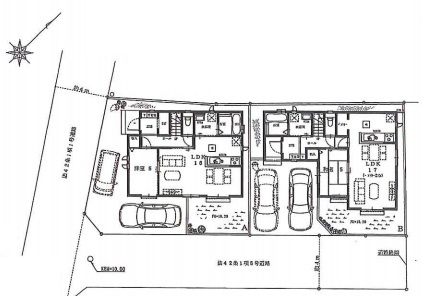 さいたま市西区佐知川412番　新築一戸建て　ハートフルタウン　Bの区画図|B号棟