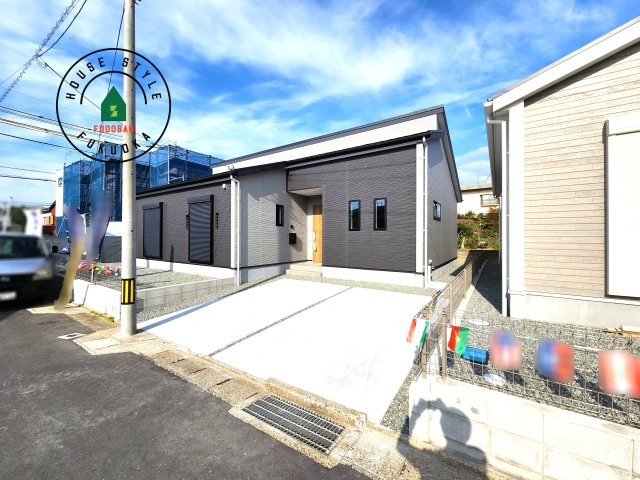 福津市津屋崎1丁目第5-2棟（1号棟）の外観|デザイン性のある外観です。