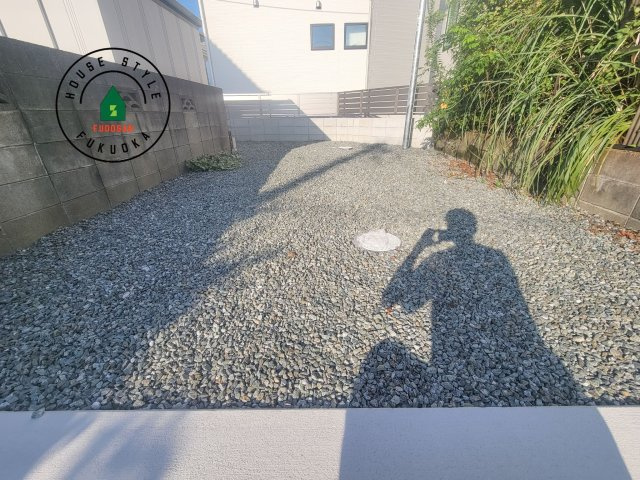 福津市津屋崎1丁目第5-2棟（1号棟）の庭|お庭で自由な時間を過ごせます。