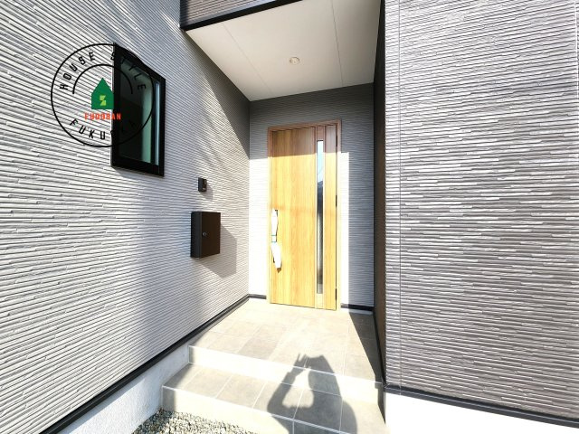 福津市津屋崎1丁目第5-2棟（1号棟）の外観：施工例|おでかけの時も帰った時も、「我が家」を最初に感じでもらえる素敵な空間に。