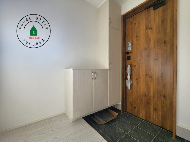 福津市津屋崎1丁目第5-2棟（1号棟）の防犯設備|二重ロックでしっかり防犯対策ができます。