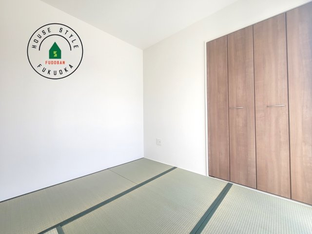 福津市津屋崎1丁目第5-2棟（1号棟）の内観：施工例|柔らかい畳が心地よい和室