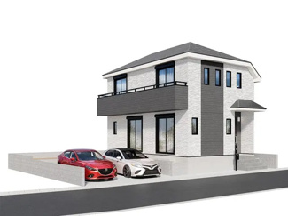 【外観】 | 大和市福田  1号棟 | イメージパース（完成時に現況と異なる場合は現況優先となります）