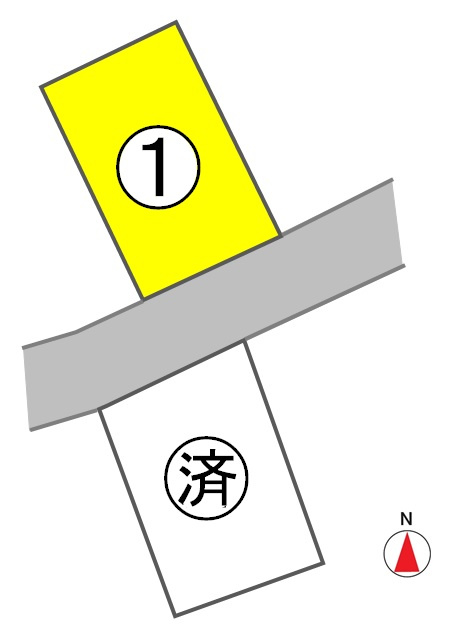 東邦ピュアコート岡田下岡田1号地の区画図|03/14 11:16
