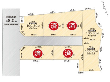 箕面市箕面６丁目　土地の土地図