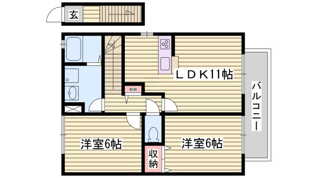 コンフォート高町Ⅰの間取り