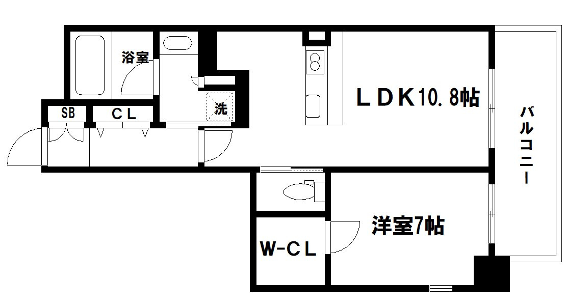 アプリーレ堺筋本町の間取り