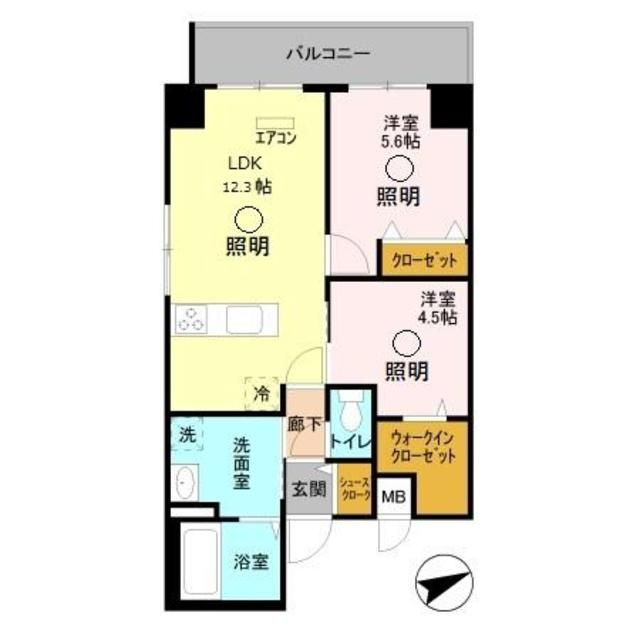Garden  House  Ⅲ　大宮土呂駅前の間取り|間取図です。