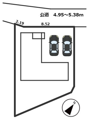 碧南市堀方町（新築一戸建）の区画図