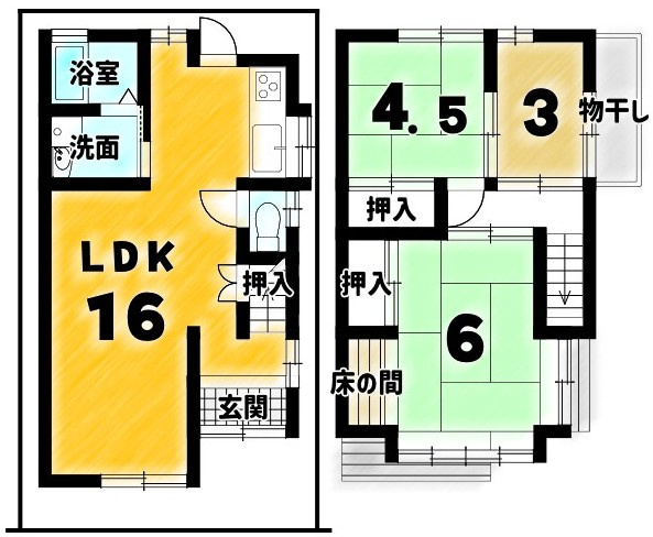 嵯峨野有栖川町の間取り