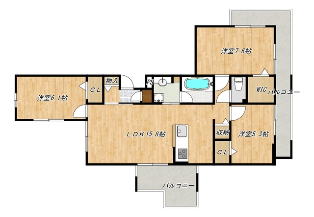 ゆずり葉の間取り|間取図です！