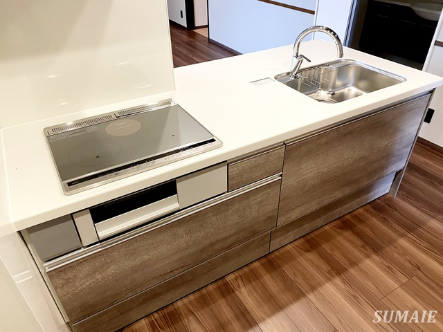 ゆずり葉のキッチン|IHコンロでお手入れ簡単です！